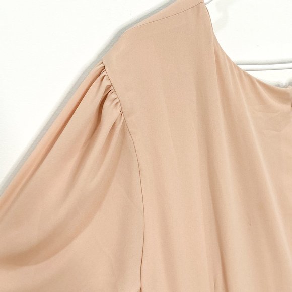 Fame and Partners Darla Dress Maxi Ruffle Gown Long Sleeve Heavy Georgette Sz 22 - Picture 10 of 16
